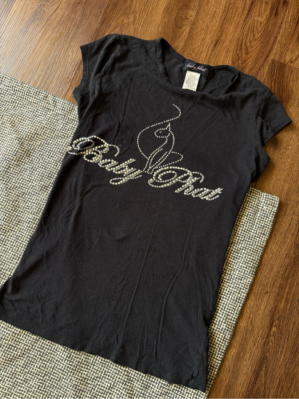 Baby Phat Y2K Blinged out Tee L